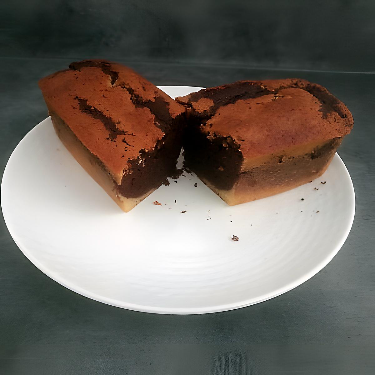 recette Cake marbré au chocolat