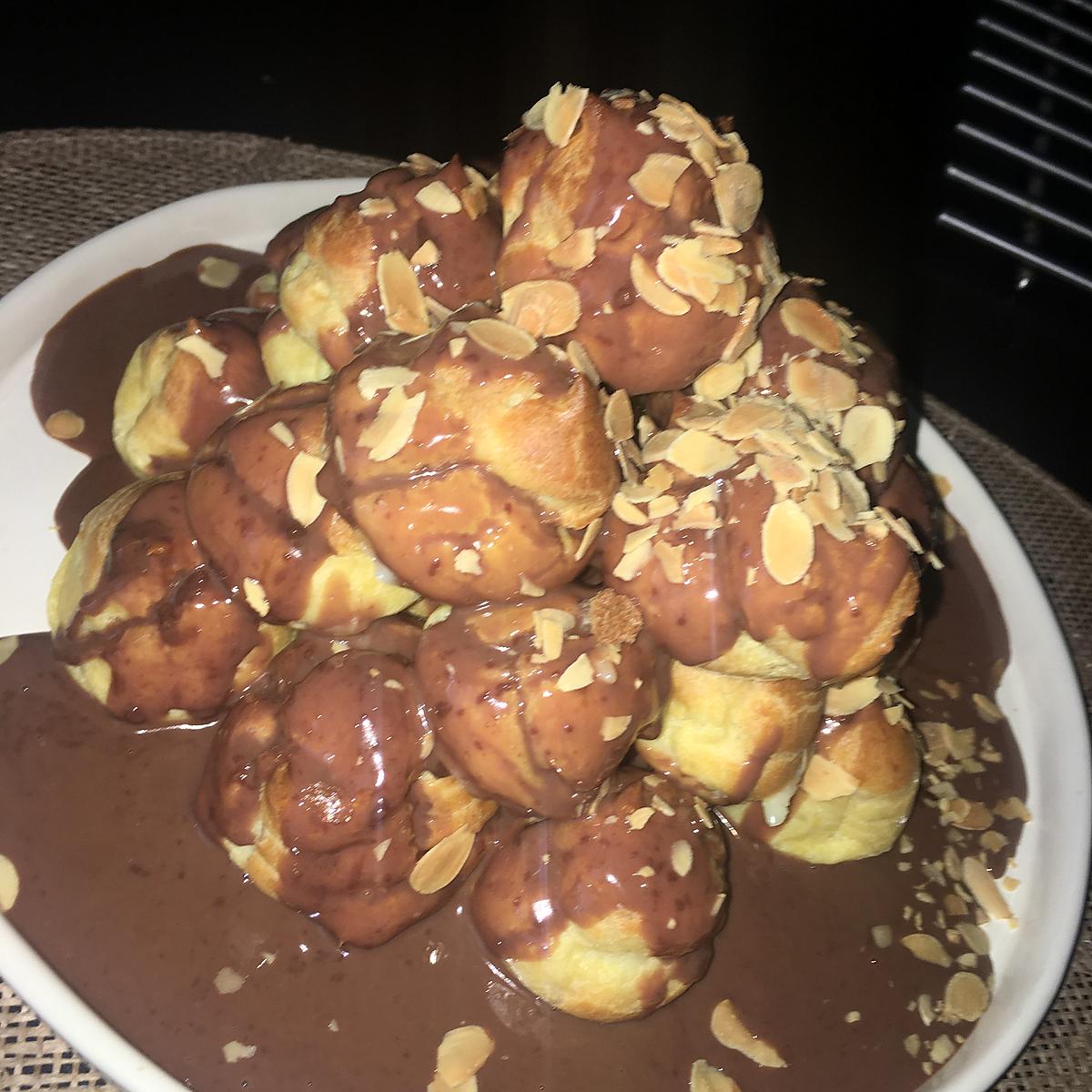 recette Profiteroles au chocolat au lait