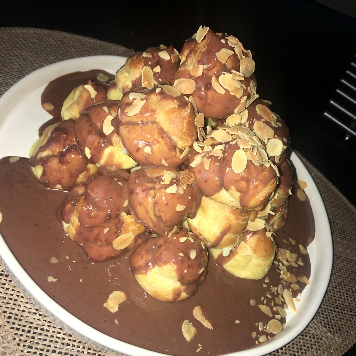 recette Profiteroles au chocolat au lait