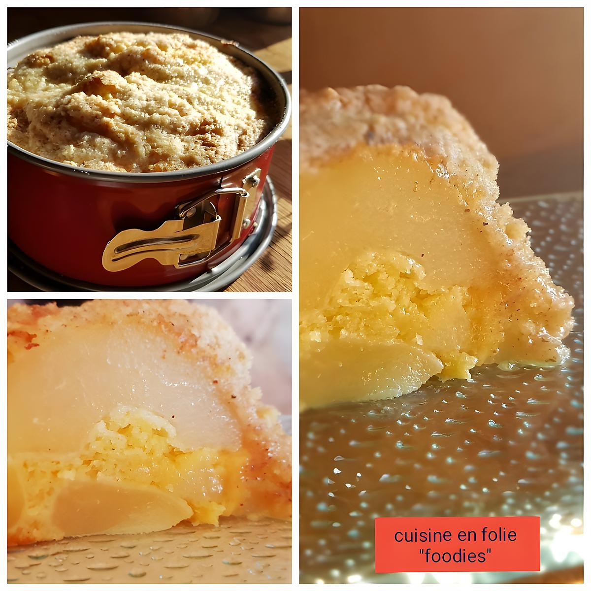 recette Gateau poire crousti-fondant trop bon ( recette très façile)