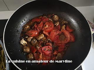 recette Tomates et champignons persillés
