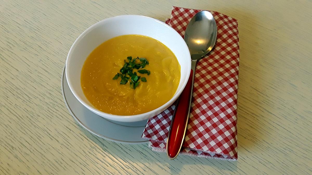 recette Velouté carottes navets au curry au thermomix