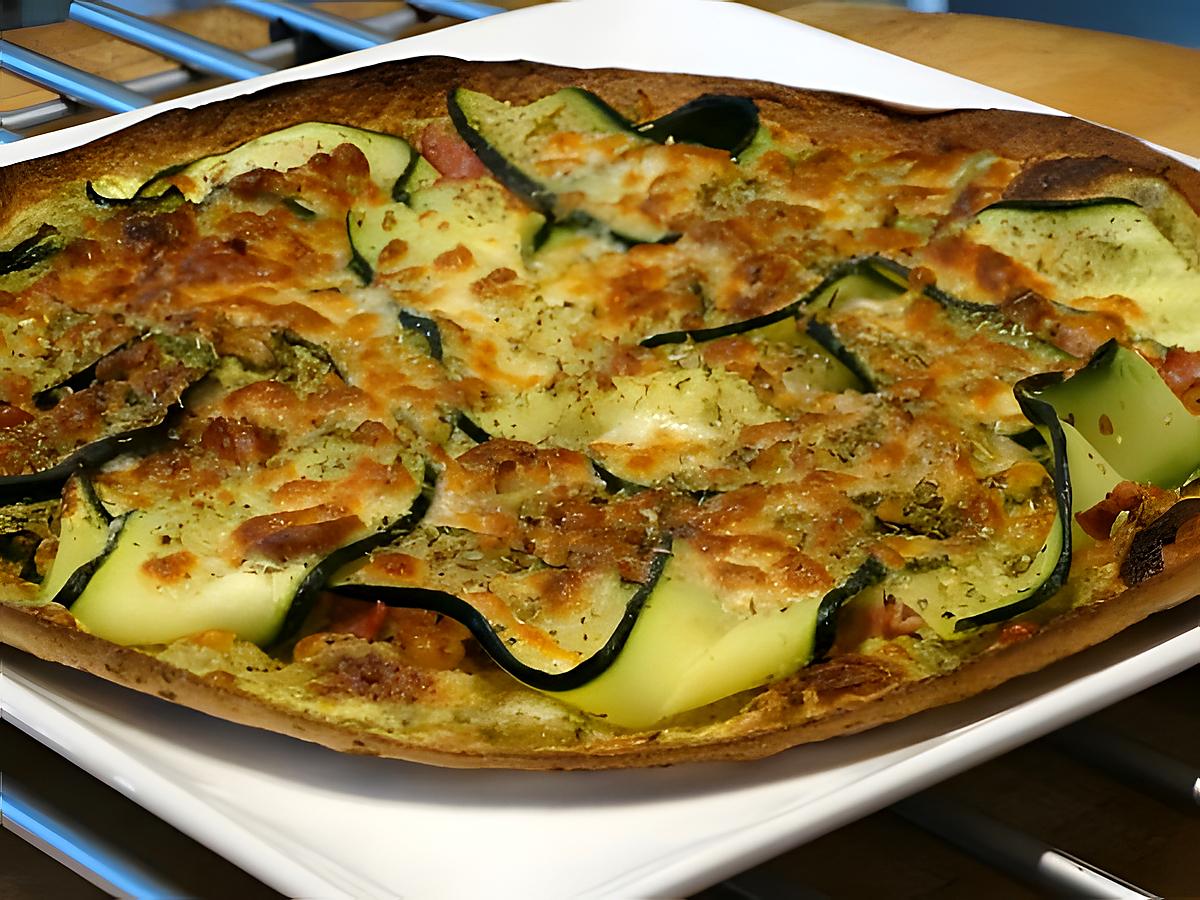 recette Pizza Wraps aux Courgettes et Pesto Vert