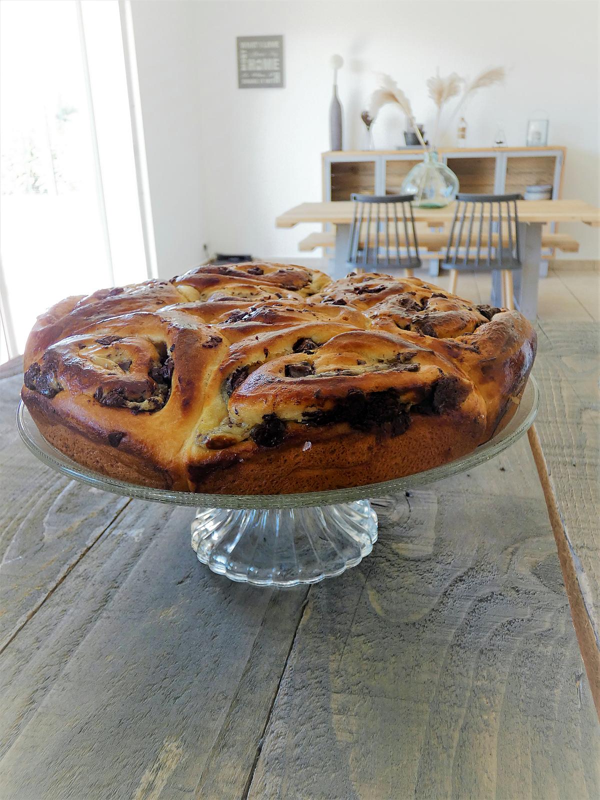 recette Chinois à la crème pâtissière et aux pépites de chocolat