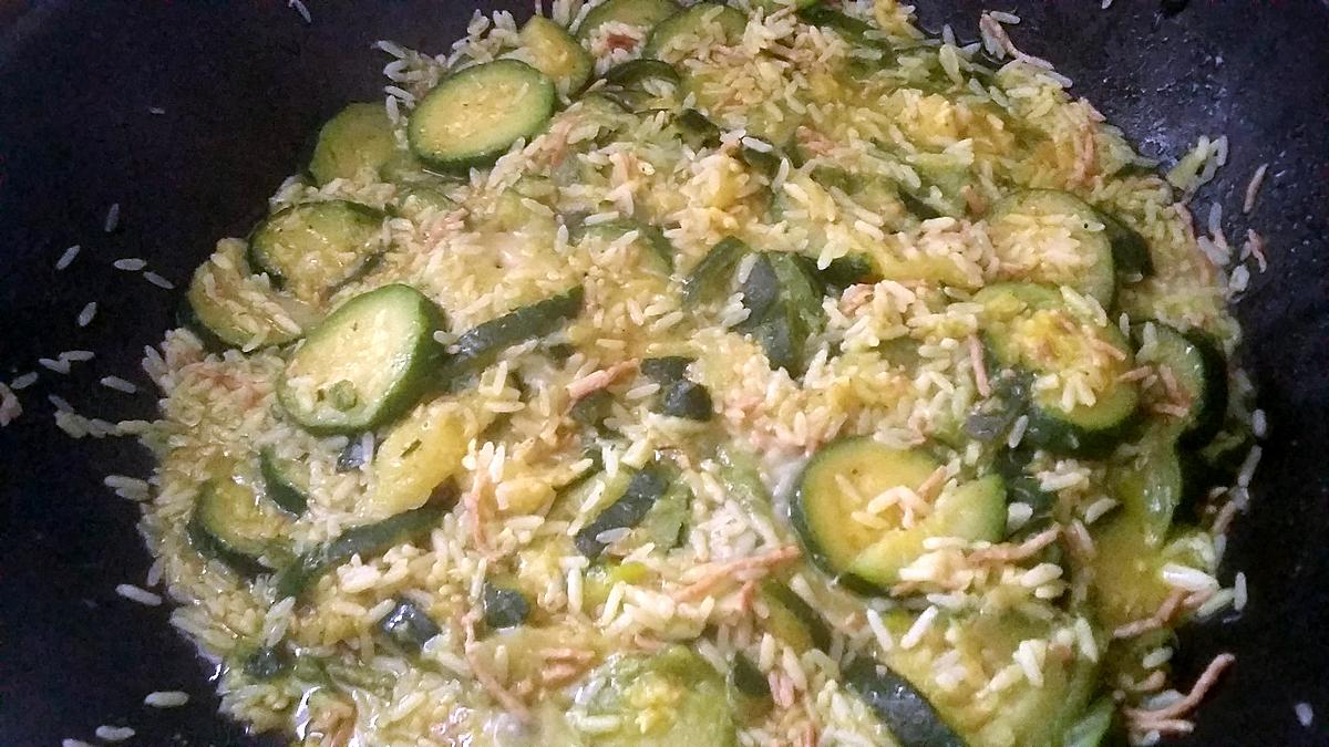 recette Courgettes au riz façon tajine