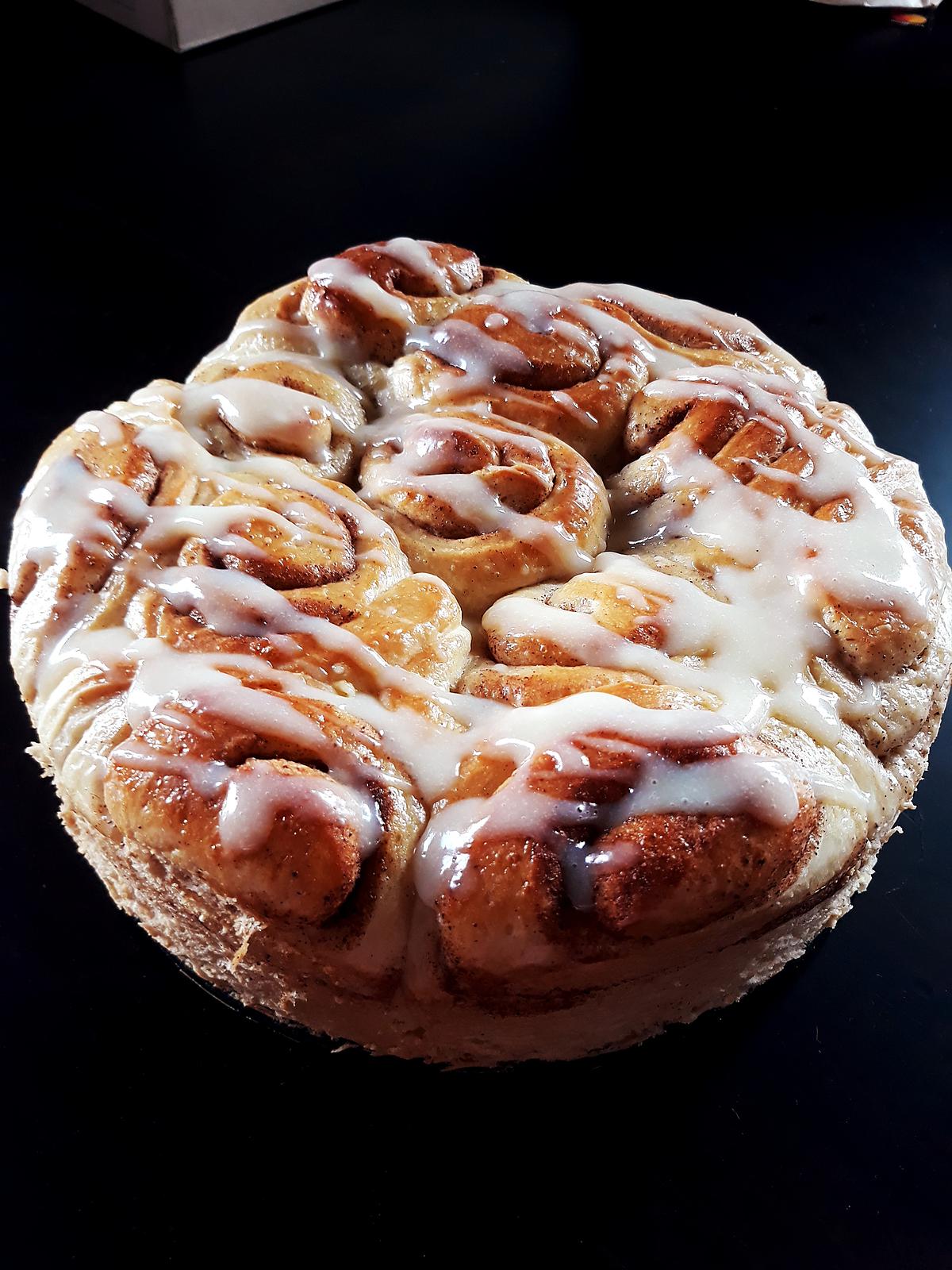 recette Cinnamon rolls (roulés à la cannelle)