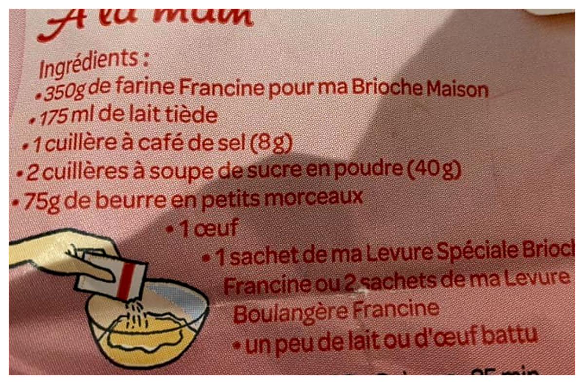 recette BRIOCHE