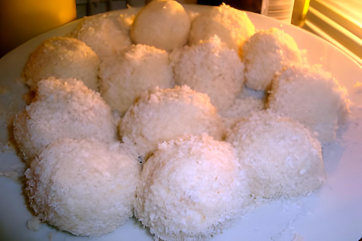 recette Boule de neige "Raffaelo"