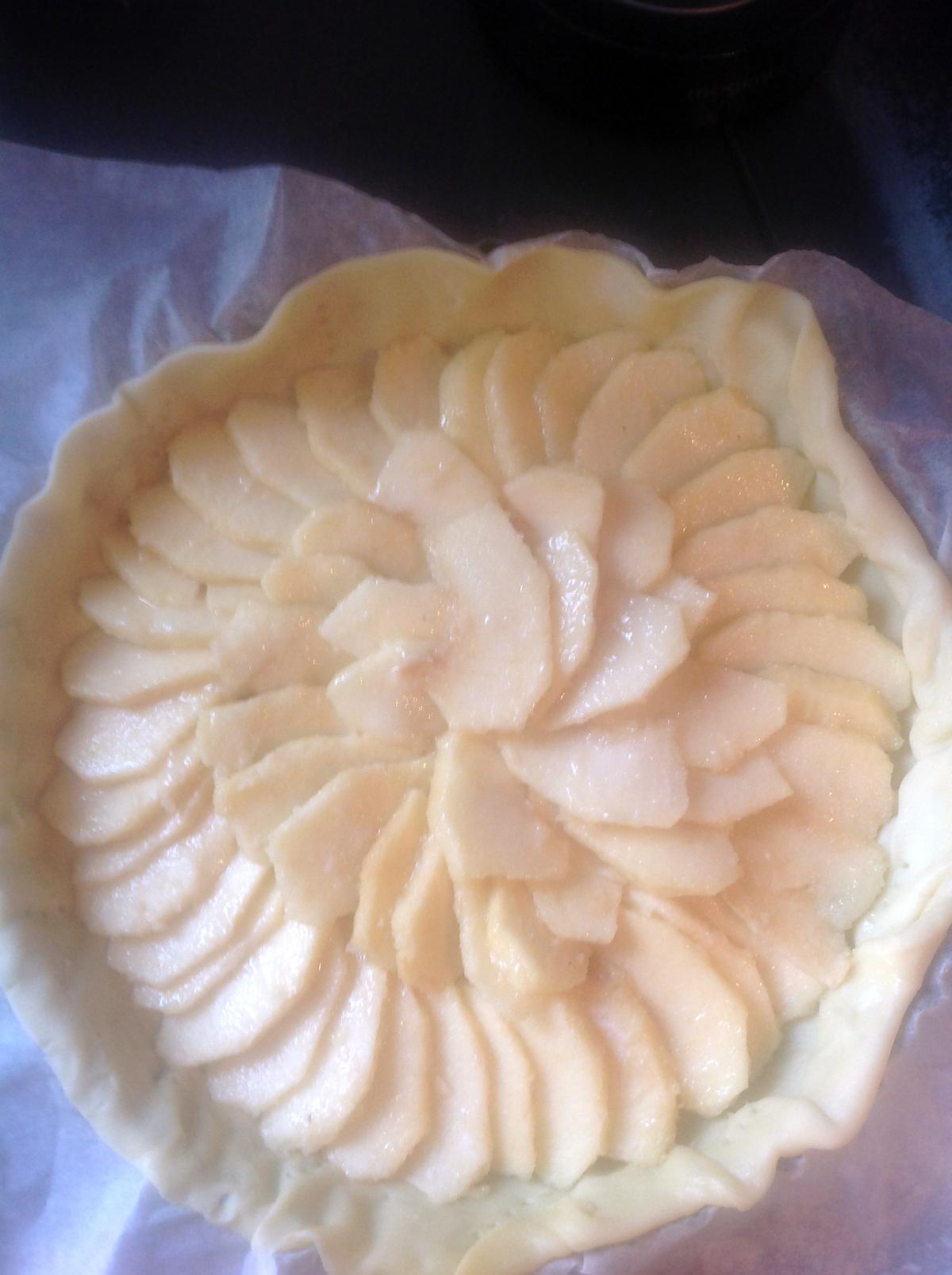 recette Tarte au pomme croustimoelleuse au gingembre