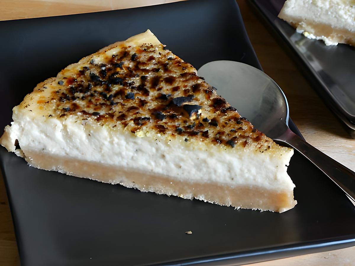 recette Cheese Cake aux Pistaches en Crème Brûlée