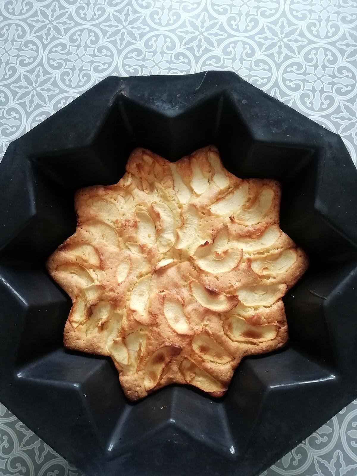 recette Moelleux aux pommes aux pépites de chocolat caramel