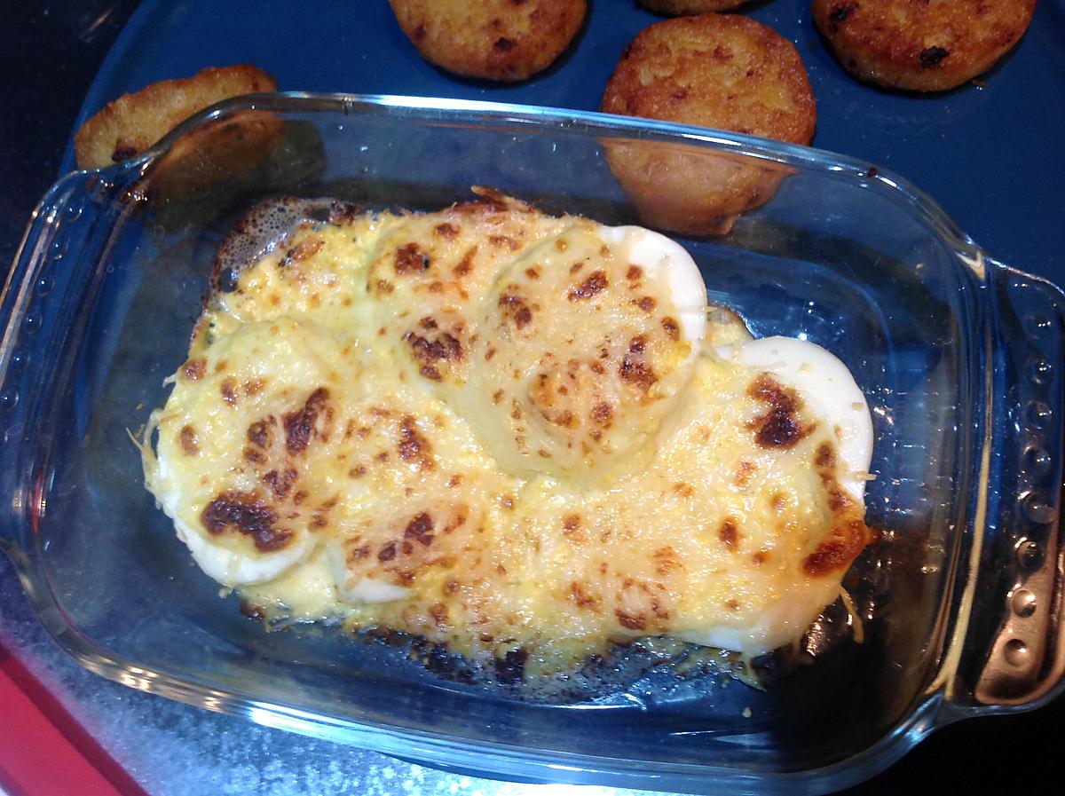 recette Œufs gratinés au fromage