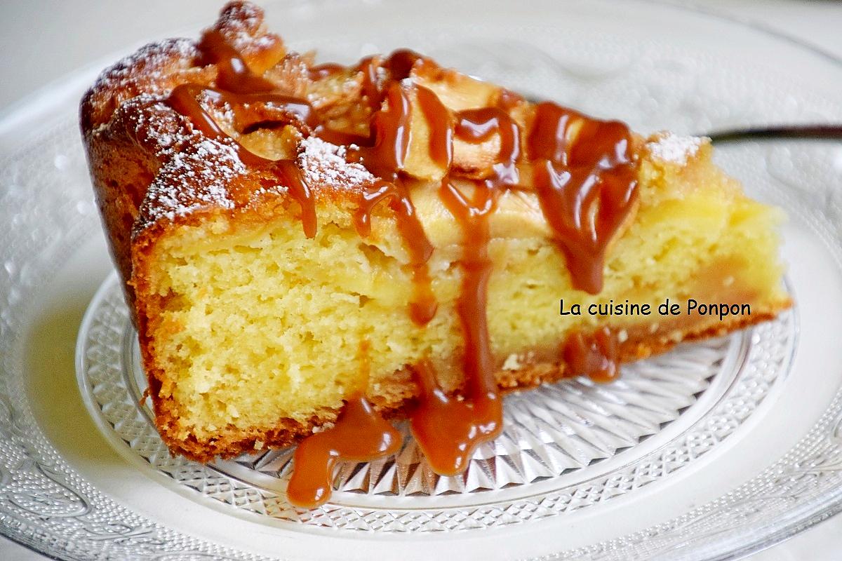 recette Gâteau yaourt aux pommes de l'académie du goût