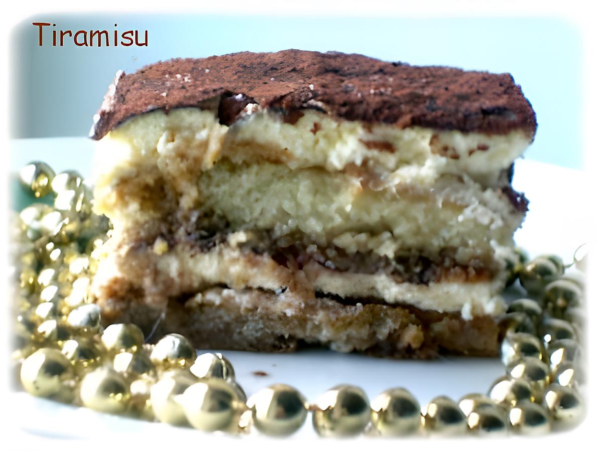 recette Tiramisu