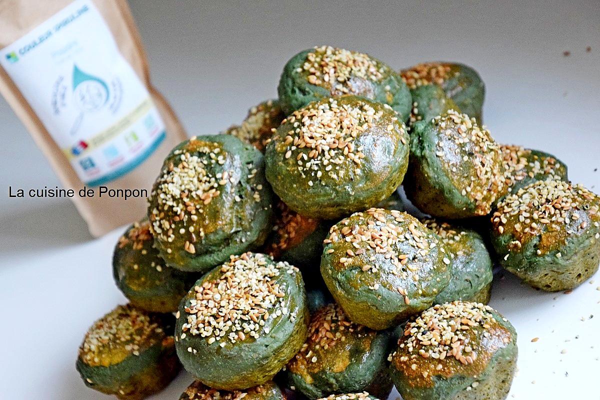 recette Petits pains au pesto de pissenlit et spiruline