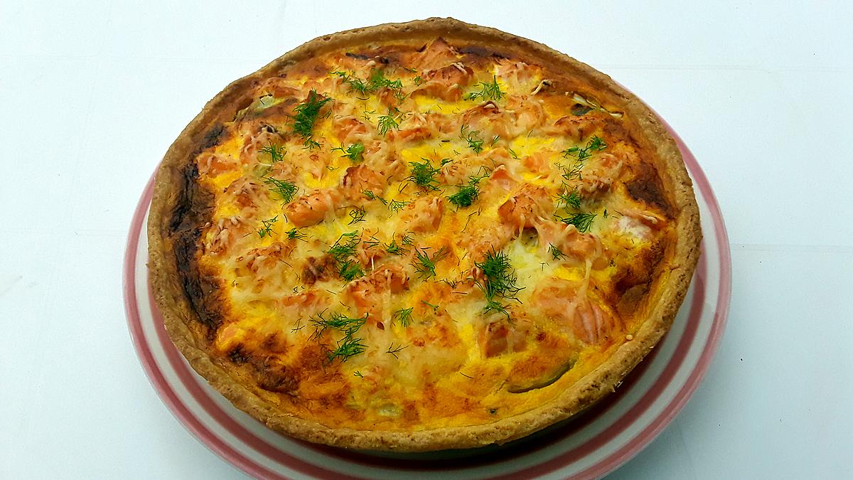 recette Quiche au saumon et fenouil au thermomix