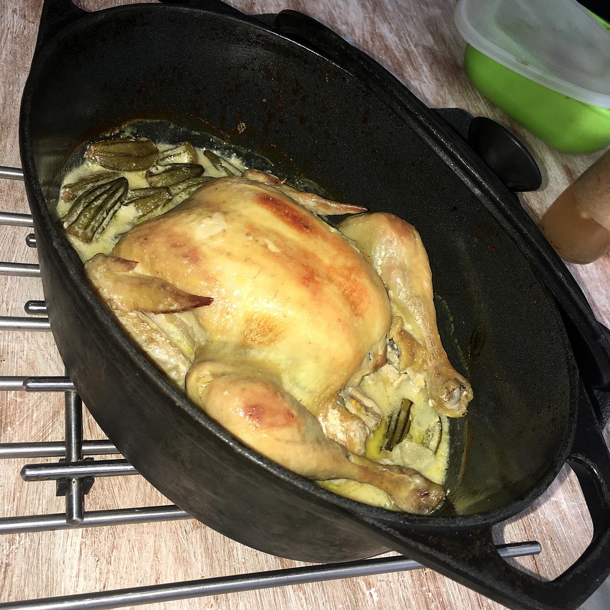 recette Poulet façon mamie au gombos