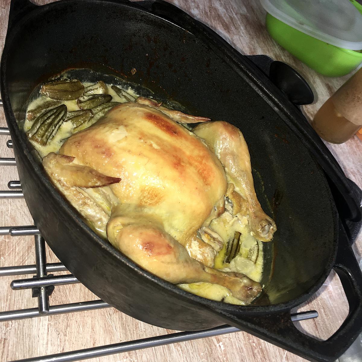 recette Poulet façon mamie au gombos