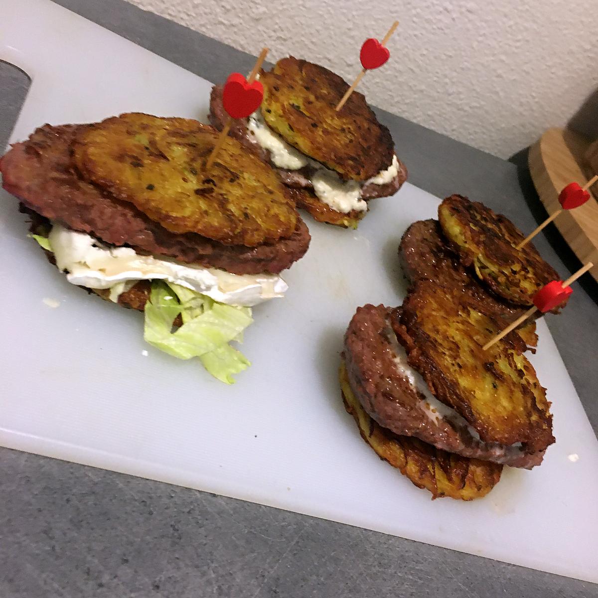 recette Rösti burger pommes de terre brocolis