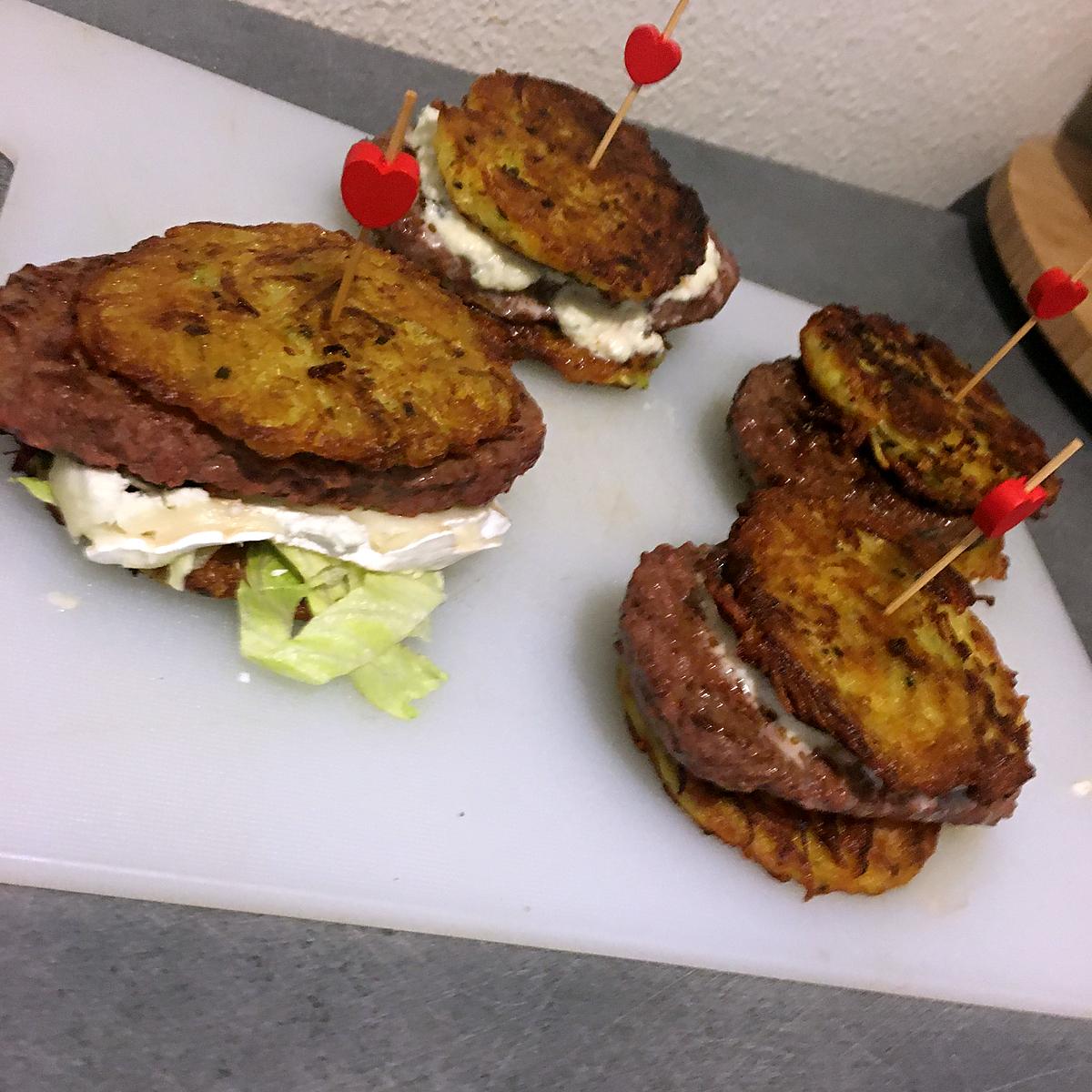 recette Rösti burger pommes de terre brocolis