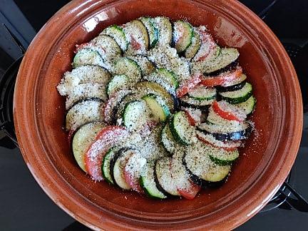 recette Tian de légumes au parmesan