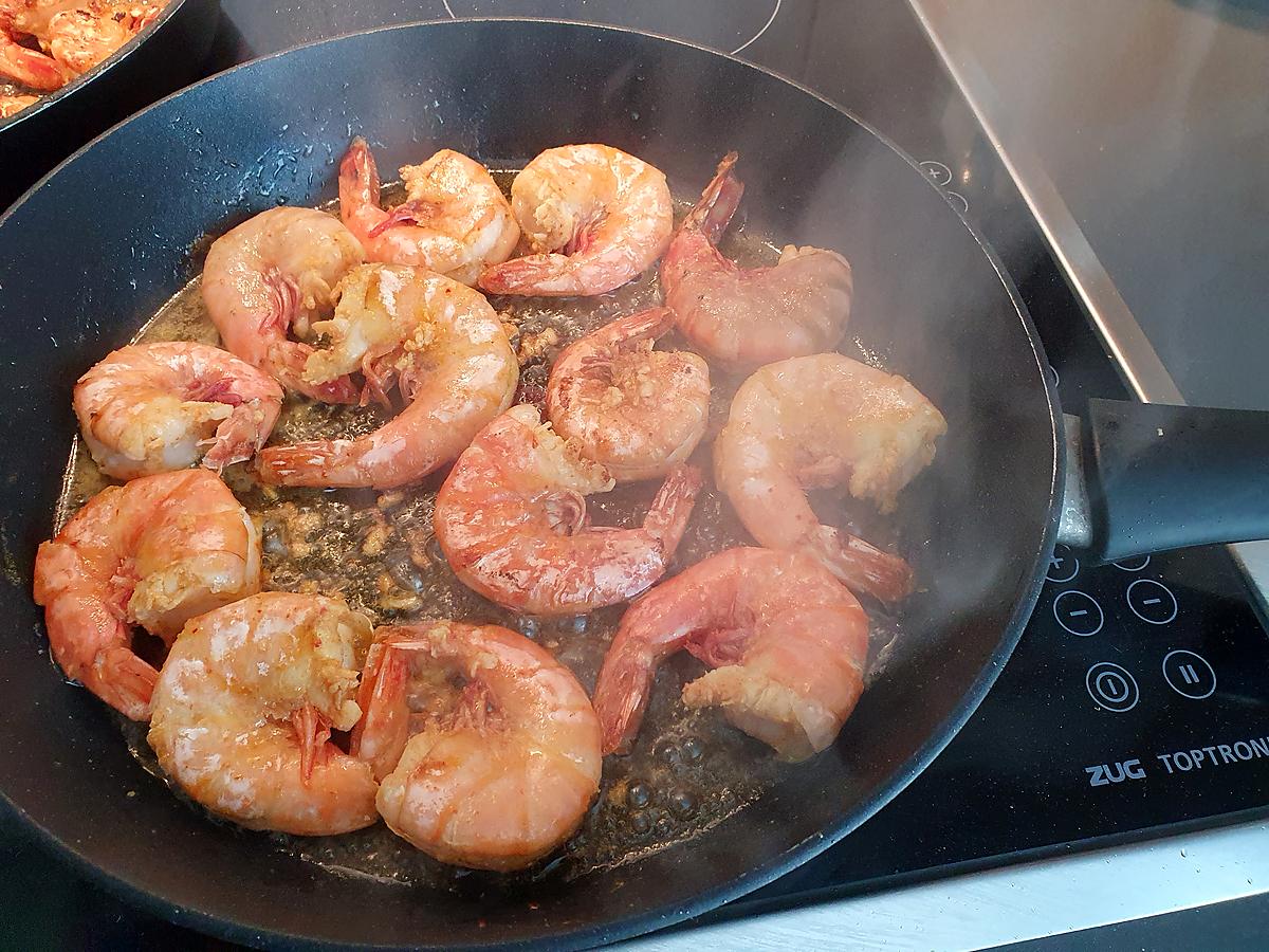 recette Crevettes à l' ail citron et Persil