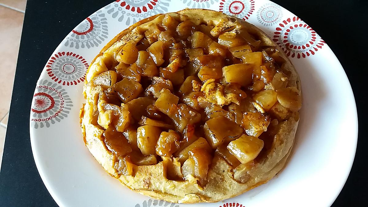 recette Crêpe tatin géante a la poêle