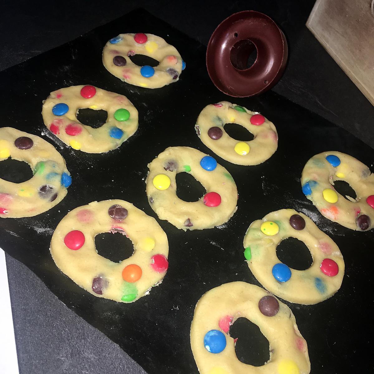 recette Cookies Donuts aux Smarties