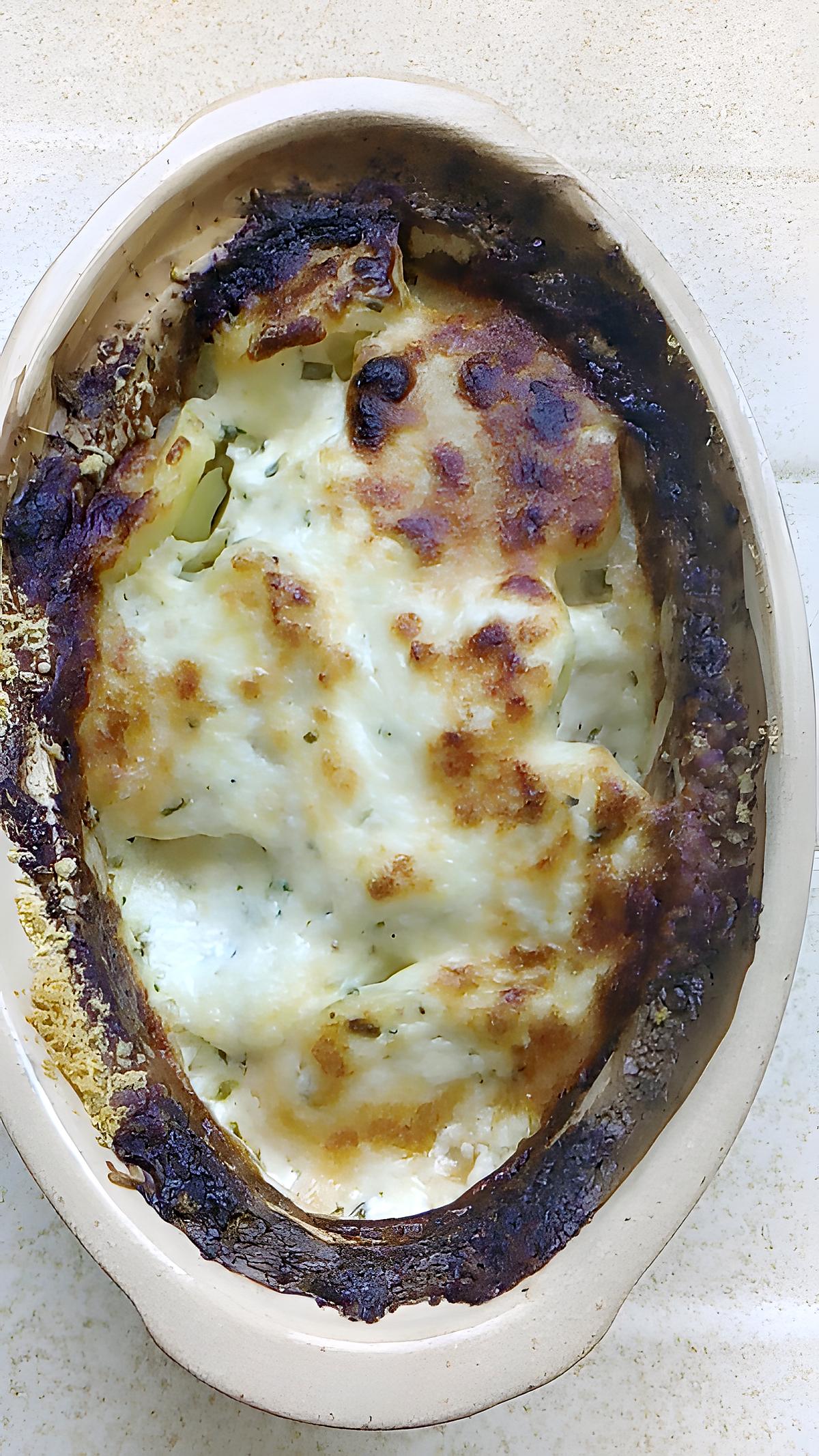 recette gratin de pommes de terre au foie gras