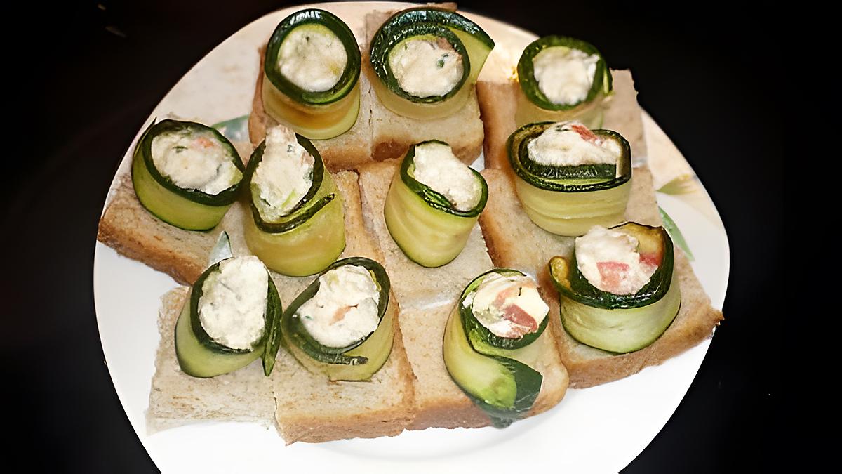 recette amuses bouche aux courgette