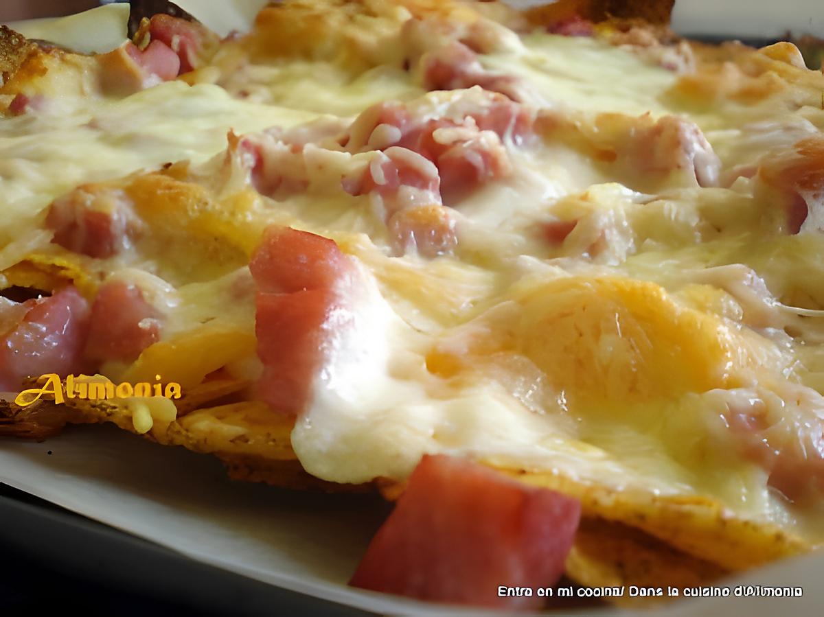 recette Nachos jambon-fromage