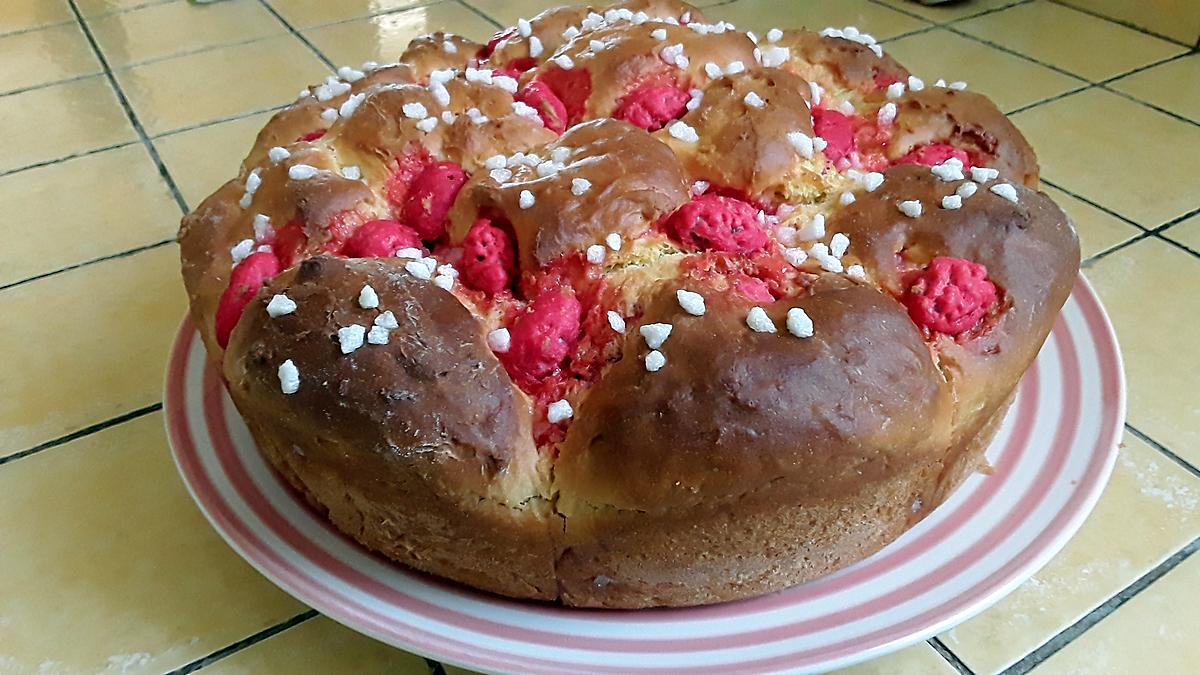 recette Brioche aux pralines au thermomix