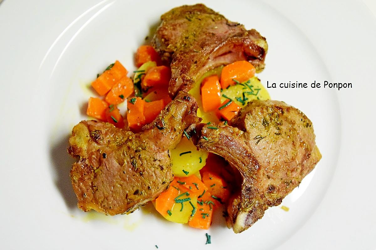 recette Côte d'agneau cuite à basse température