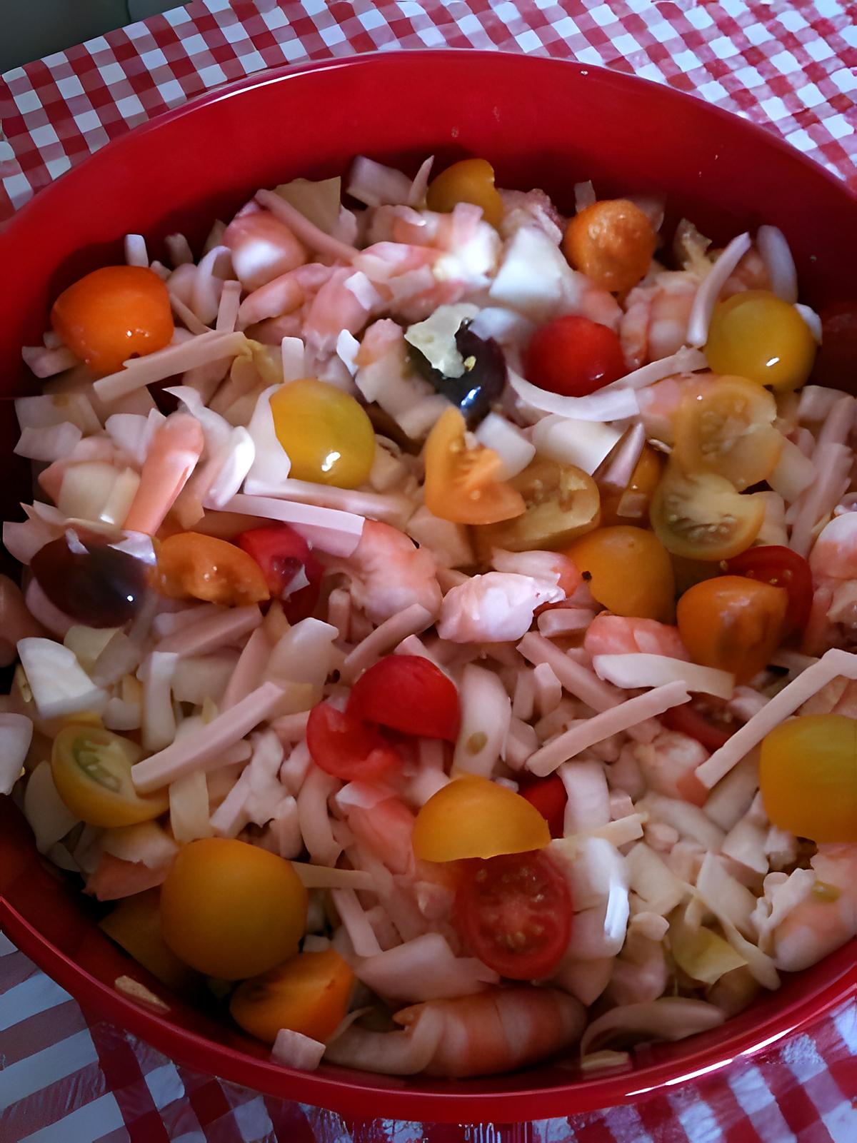recette Salade aux 3 tomates et endives +++