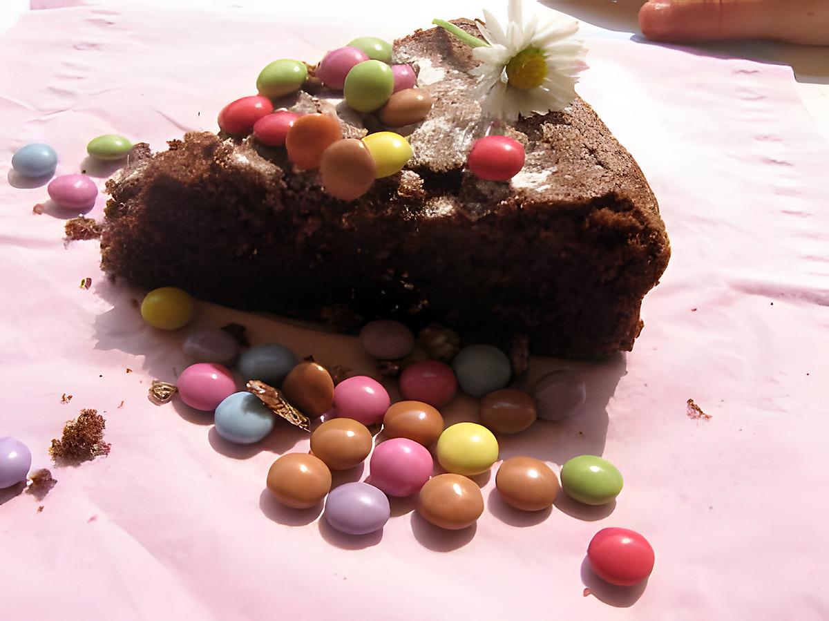 recette fondant chocolat smarties