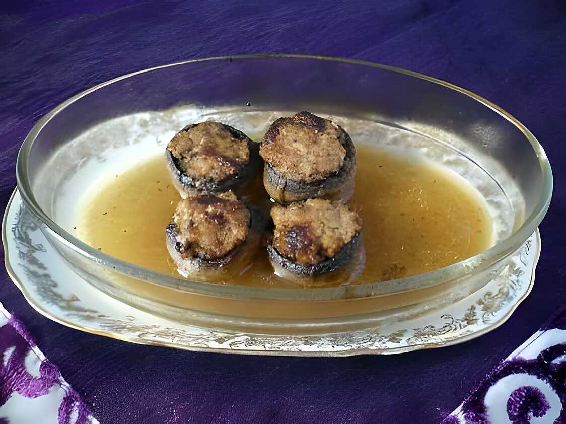 Champignons farcis au jambon