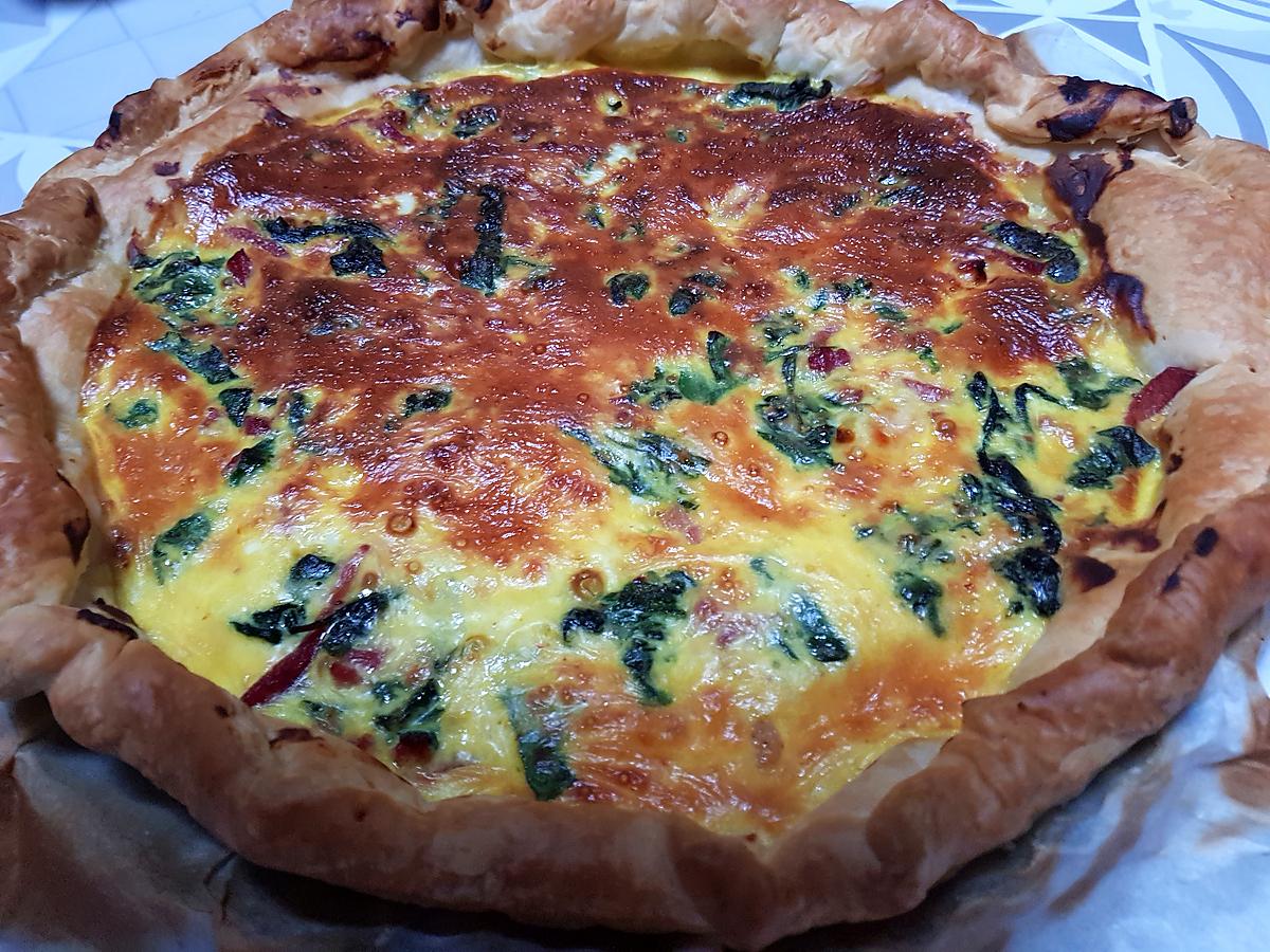 recette Tarte anti gaspi aux fanes de radis