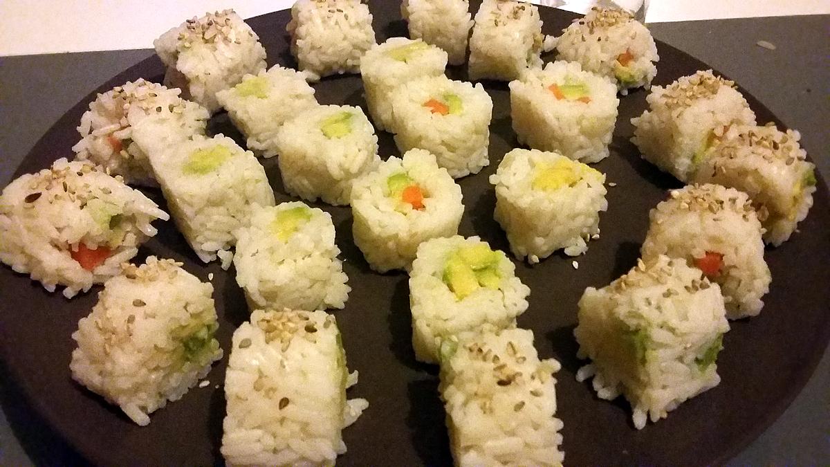 recette Sushis carotte avocat