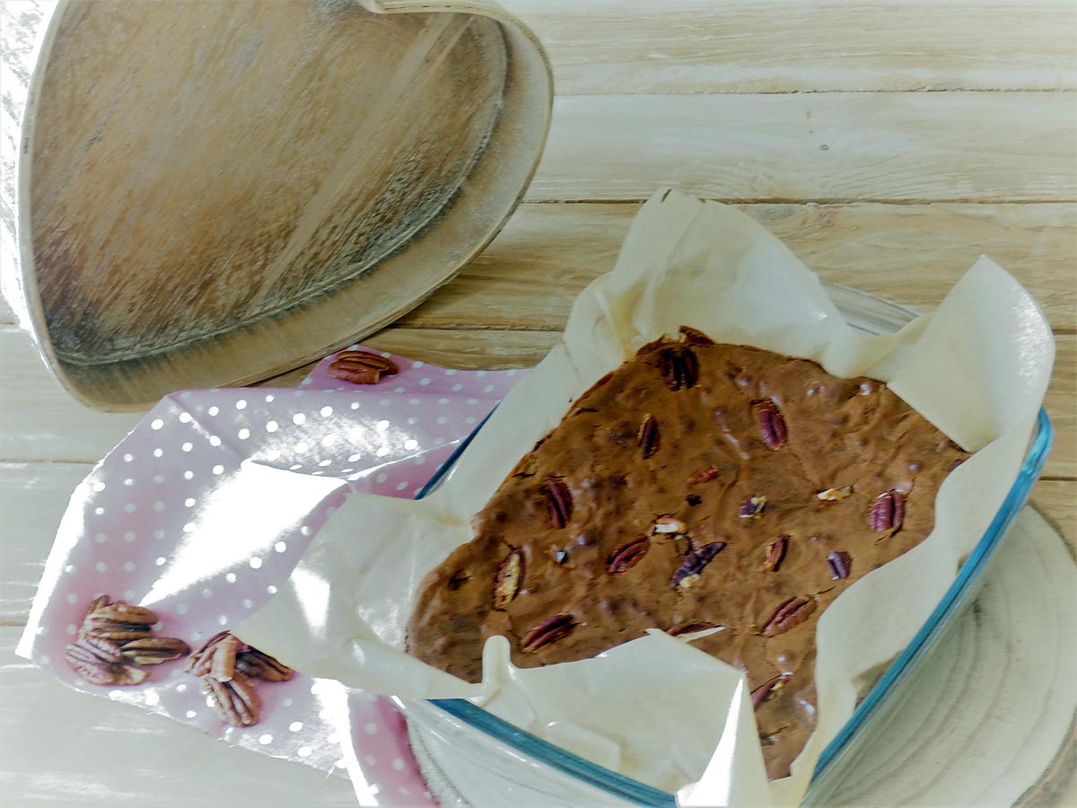 recette Brownie aux noix de pécan caramélisées