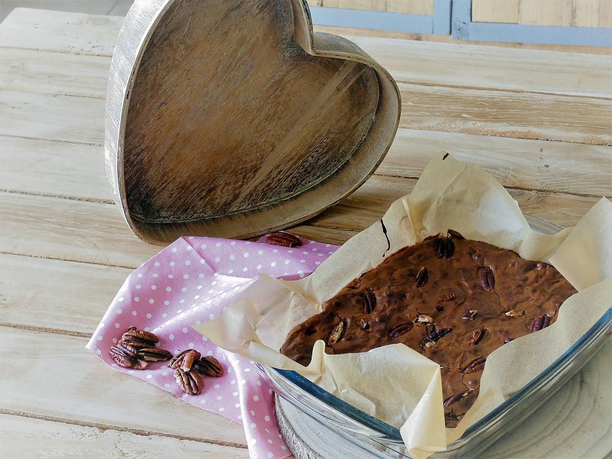 recette Brownie aux noix de pécan caramélisées