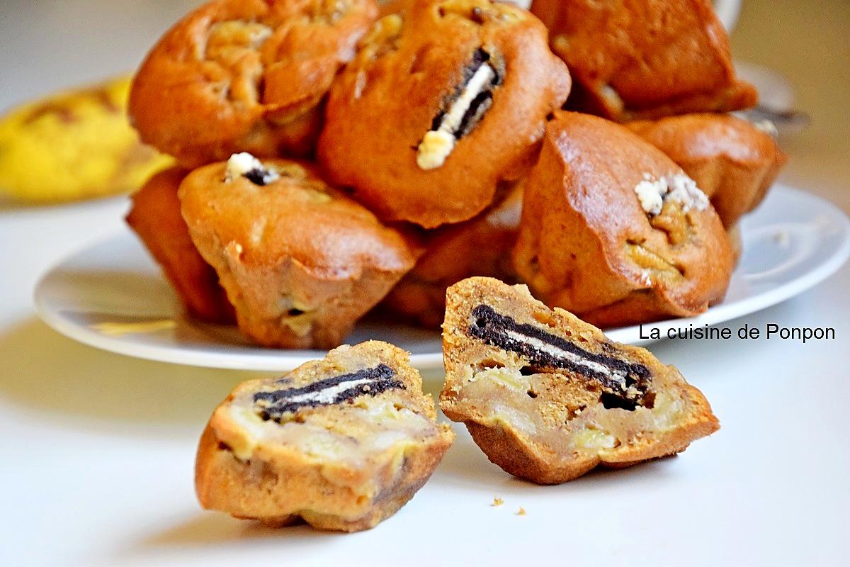 recette Muffin aux bananes et oréo