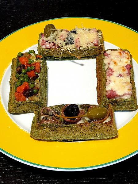 recette gaufre salée aux épinards et comté