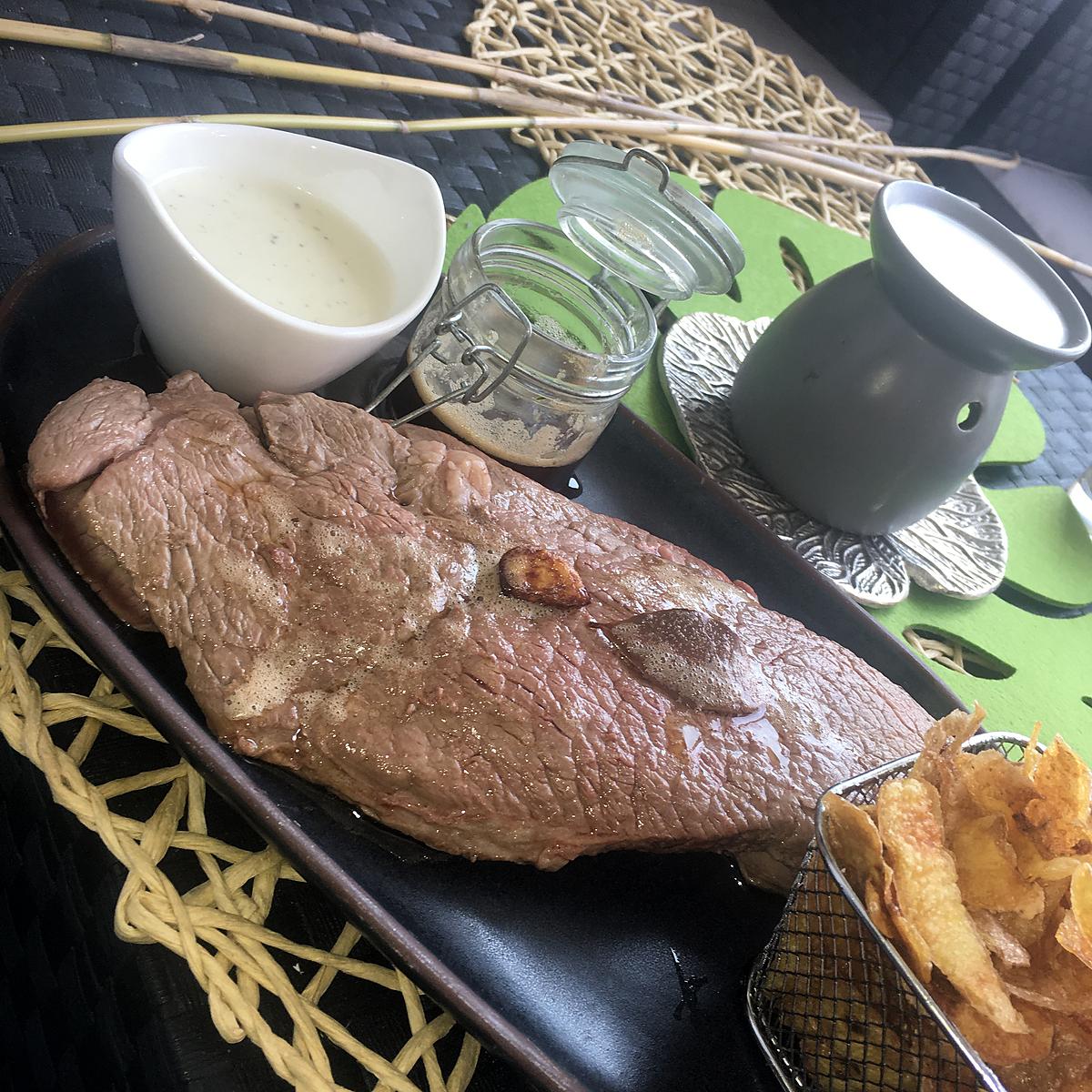 recette Bœuf au beurre noisette sauce au bleue