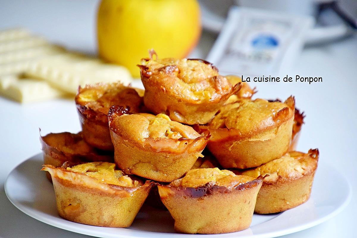 recette Muffin aux pommes et chocolat blanc