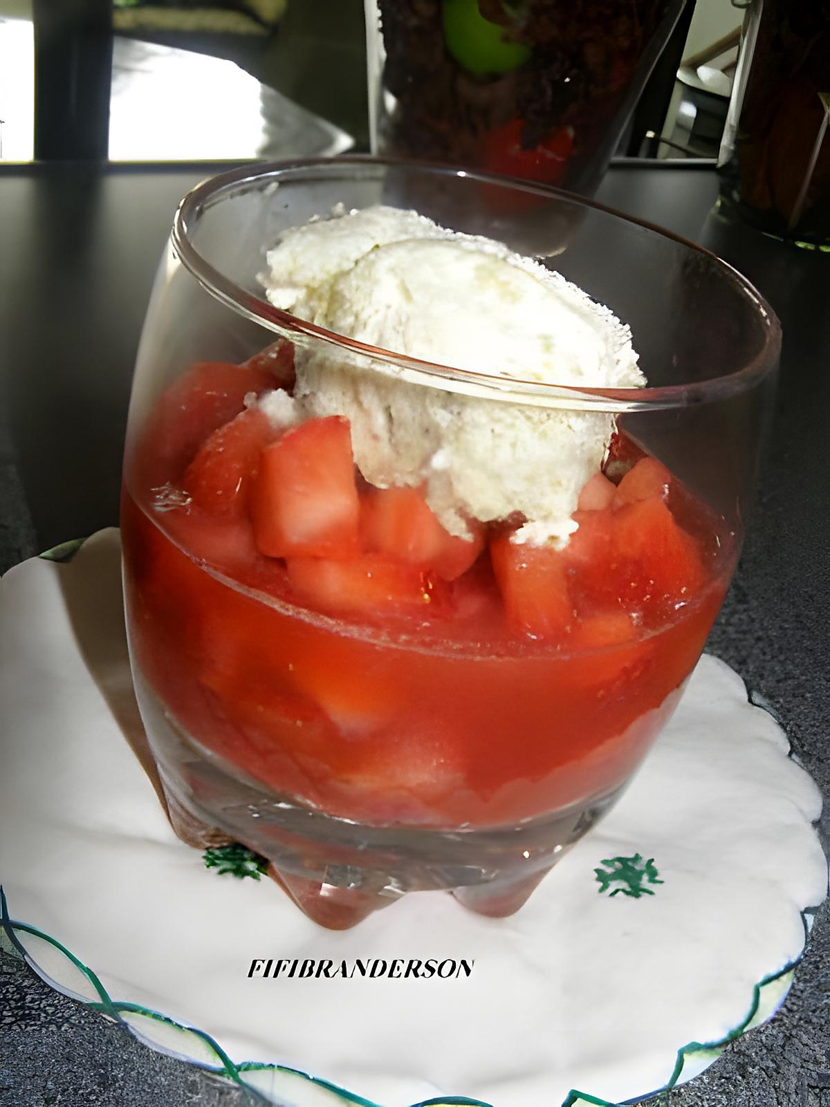 recette Fraisier glacé