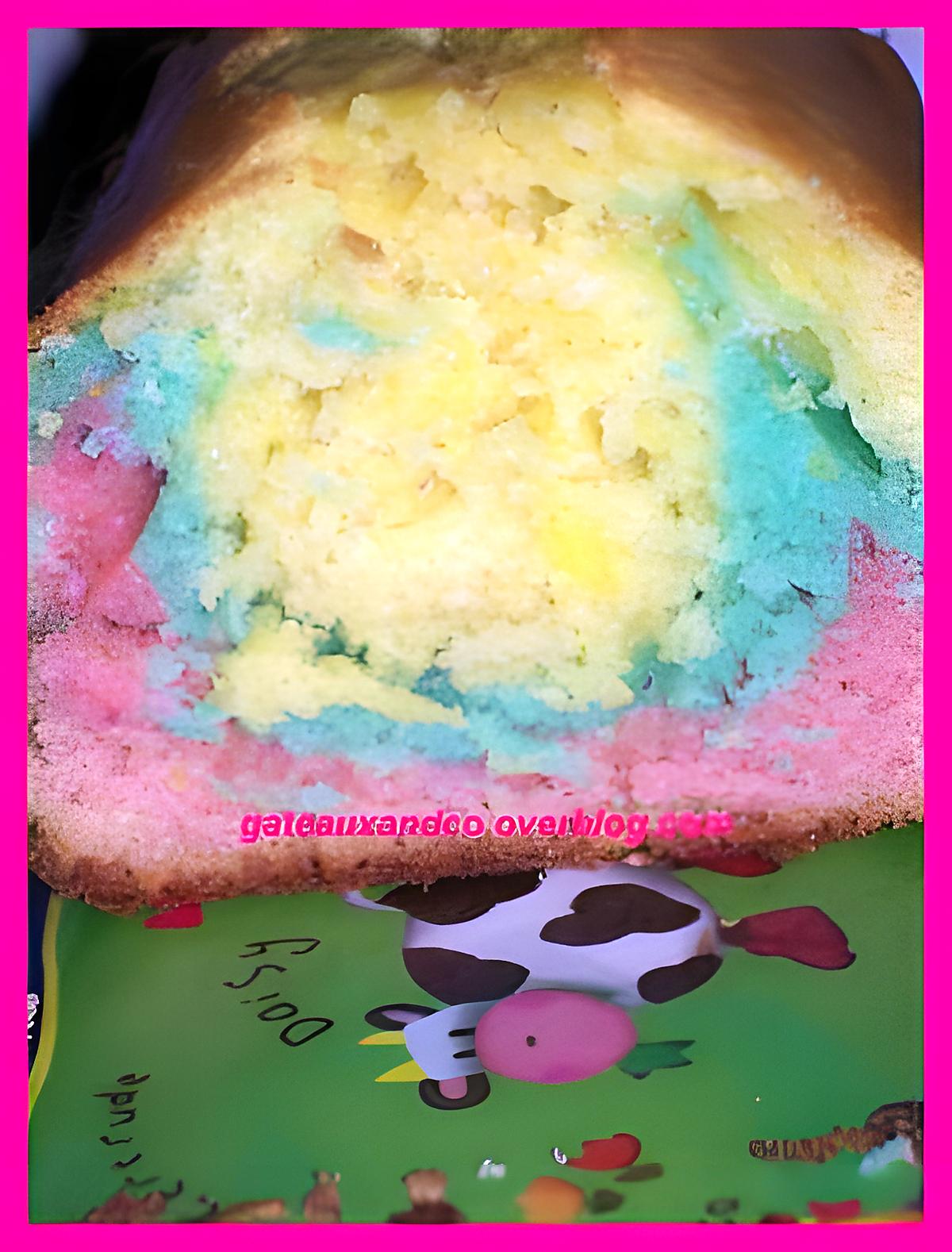 recette Cake multicolore