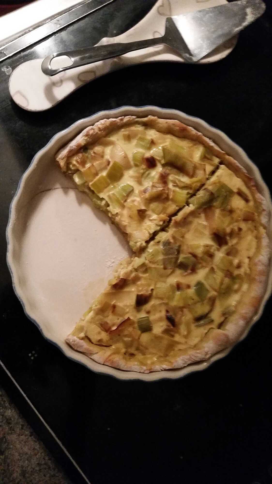 Quiche aux poireaux light