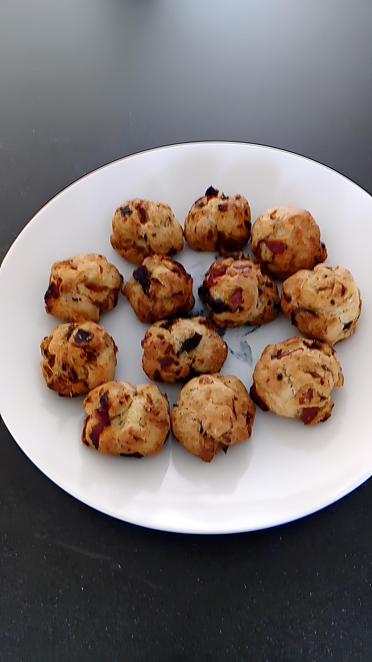 recette cookies tomates séchées chorizo