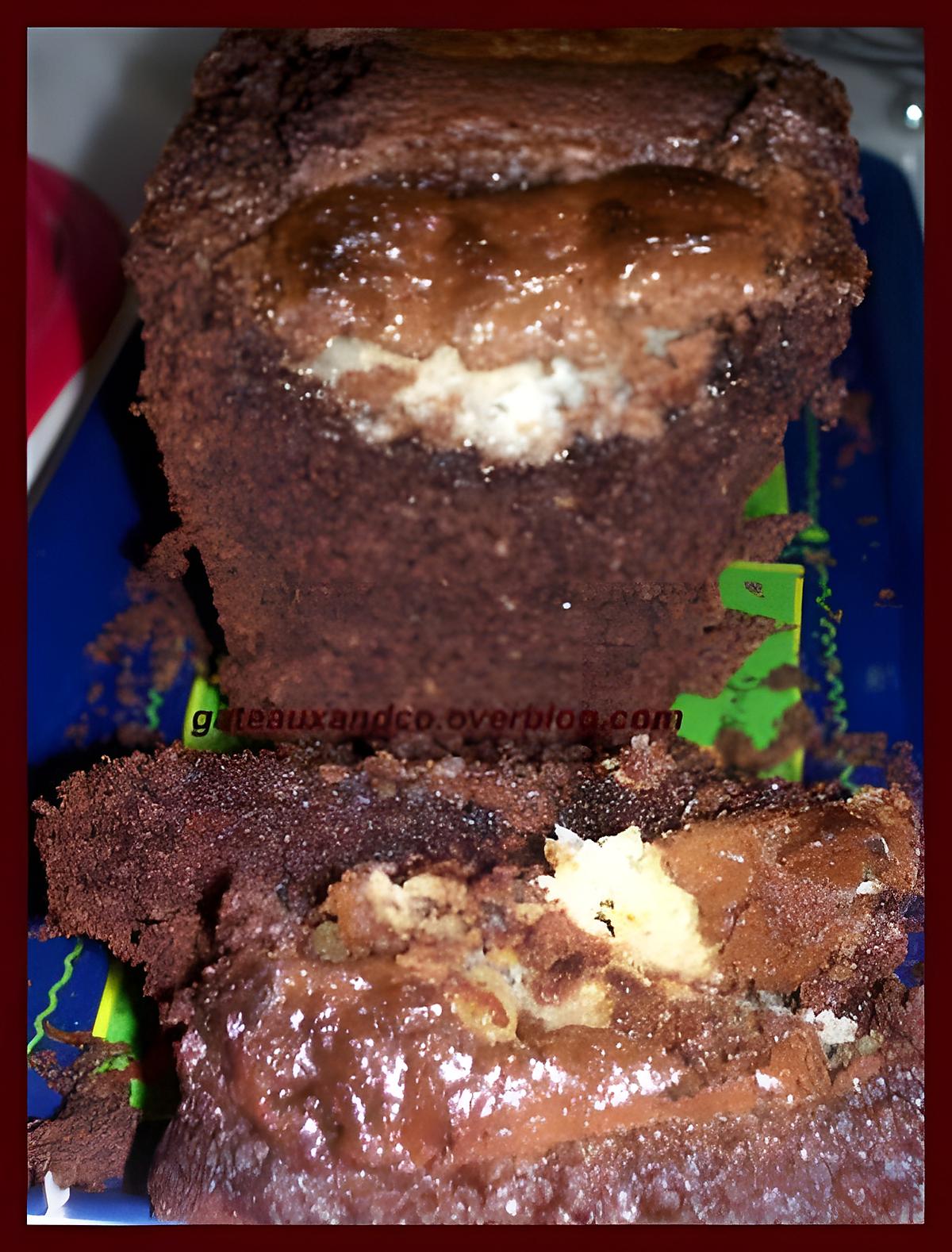 recette cake chocolat, noix de coco, et bounty