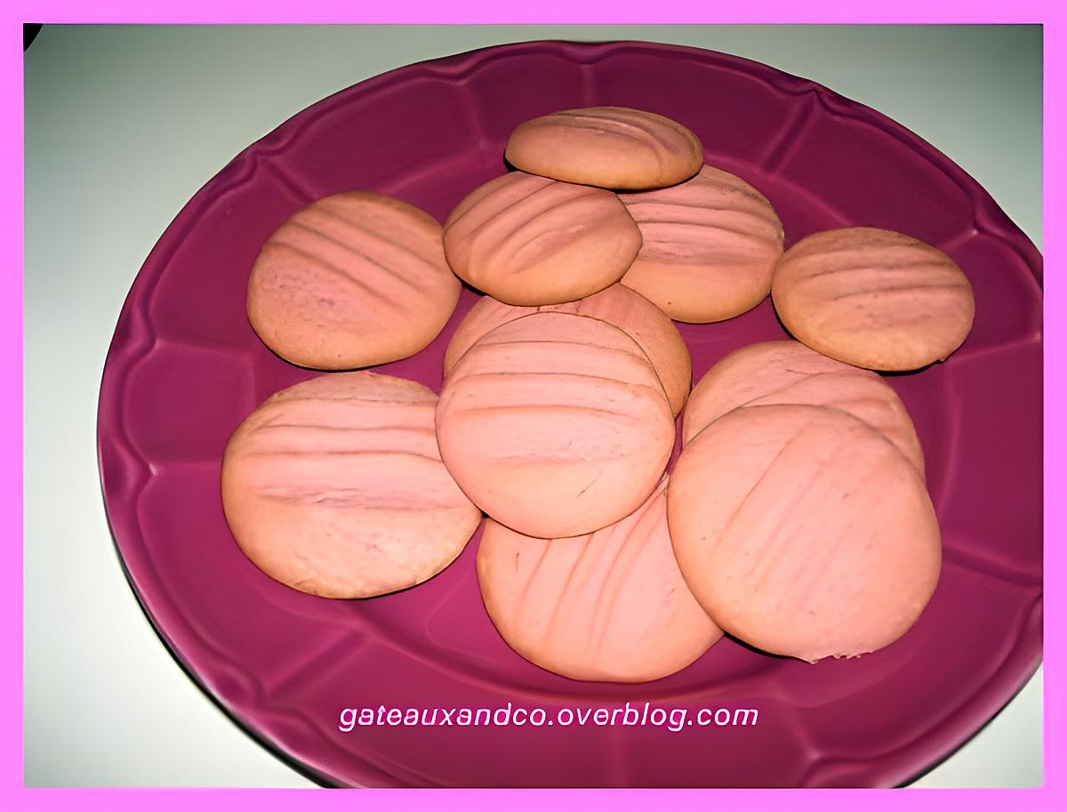 recette Palets fondants roses